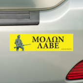 Molon Labe bumper sticker (Op auto)