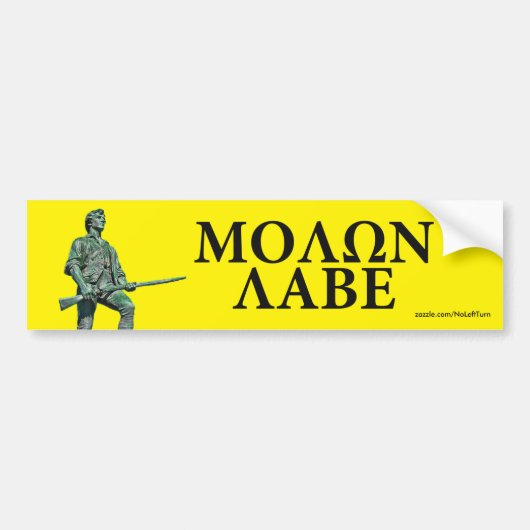 Molon Labe bumper sticker (Voorkant)