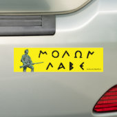 Molon Labe bumpersticker (Op auto)