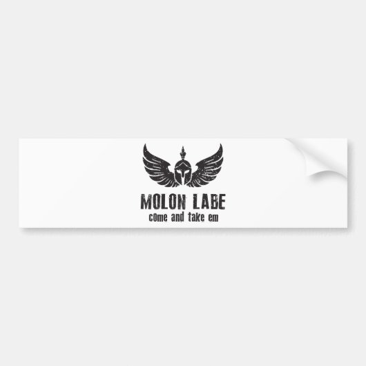 Molon Labe Bumpersticker (Voorkant)