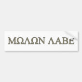 Molon Labe Bumpersticker (Voorkant)