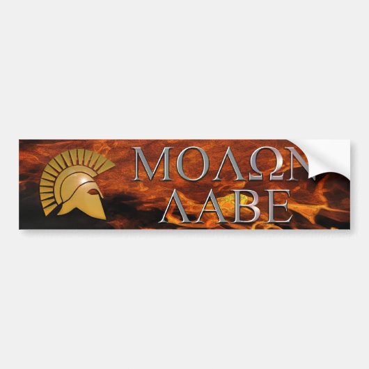 Molon Labe Bumpersticker (Voorkant)