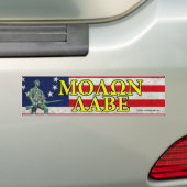 Molon Labe Bumpersticker (Op auto)