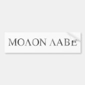 Molon Labe Bumpersticker (Voorkant)