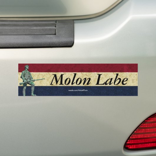 Molon Labe Bumpersticker (Op auto)