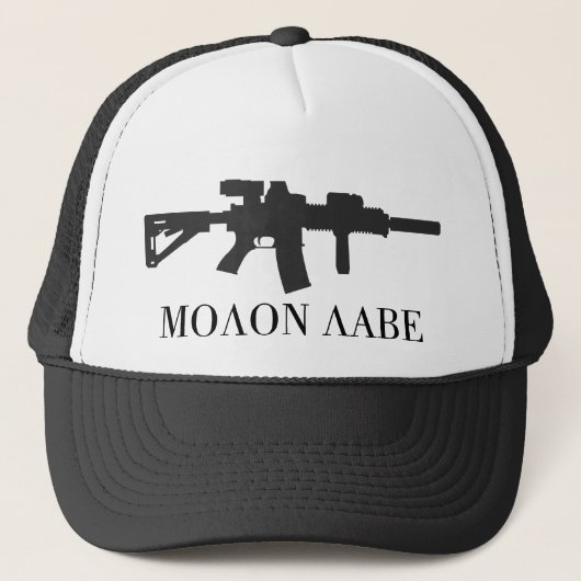Molon Labe Carbine-Pet Trucker Pet (Voorkant)
