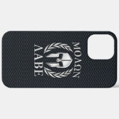Molon Labe Chrome Spartan Helmet op Grille Case-Mate iPhone Case (Achterkant (horizontaal))