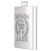 Molon Labe Chrome Spartan Helmet Print Flacon (Links)