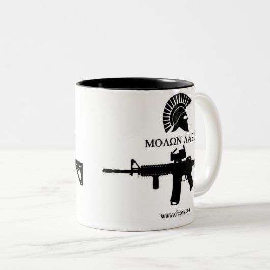 Molon Labe Coffee Mok (Voorkant rechts)