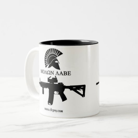 Molon Labe Coffee Mok (Voorkant links)