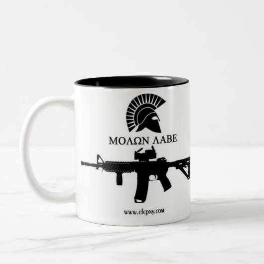 Molon Labe Coffee Mok (Links)