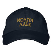 Molon Labe Embroidery Geborduurde Pet (Voorkant)