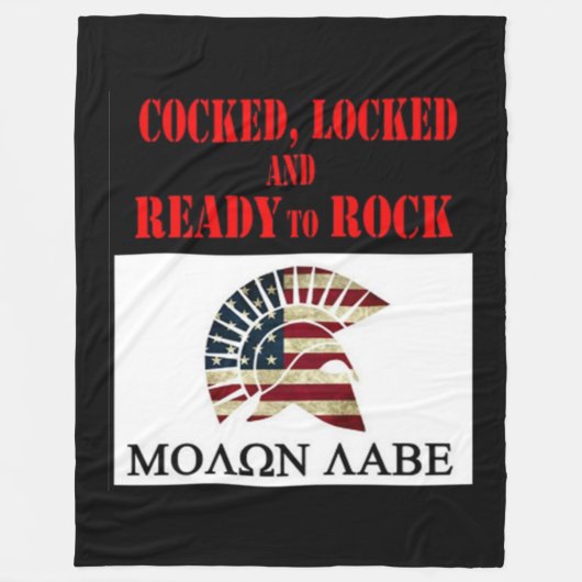 MOLON LABE FLEECE DEKEN (Voorkant)