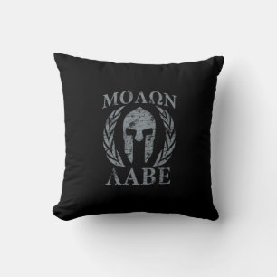 Molon Labe Grunge Spartaanse pantser Kussen