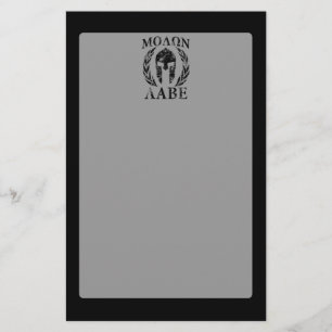 Molon Labe Grunge Spartan Armor Briefpapier