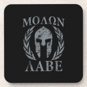 Molon Labe Grunge Spartan Armor Drankjes Onderzetter (Voorkant)