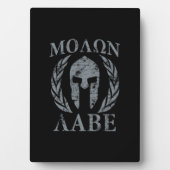 Molon Labe Grunge Spartan Armor Fotoplaat (voorkant)