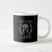 Molon Labe Grunge Spartan Armor Grote Koffiekop (Rechts)
