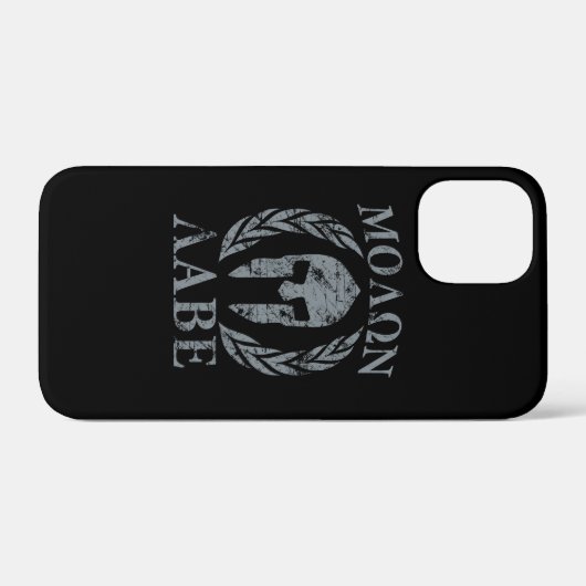 Molon Labe Grunge Spartan Helmet Case-Mate iPhone Case (Achterkant (horizontaal))