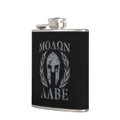 Molon Labe Grunge Spartan Mask Heupfles (Links)