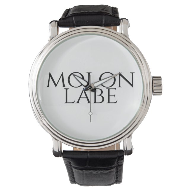 Molon Labe Horloge (Voorkant)