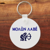 Molon Labe in het Grieks 2e amendement Sleutelhanger (Voorkant)