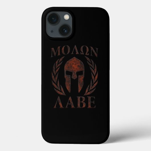 Molon Labe Iron Warrior Laurels Case-Mate iPhone Case (Achterkant)
