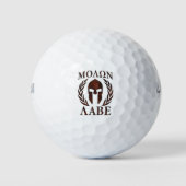 Molon Labe Iron Warrior Laurels Golfballen (Voorkant)