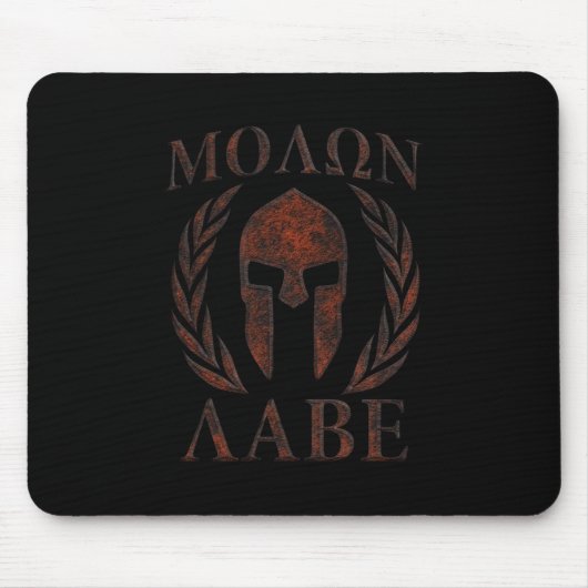 Molon Labe Iron Warrior Laurels Muismat (Voorkant)