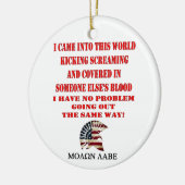 MOLON LABE KERAMISCH ORNAMENT (Links)