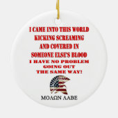 MOLON LABE KERAMISCH ORNAMENT (Achterkant)
