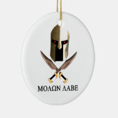 MOLON LABE KERAMISCH ORNAMENT (Rechts)