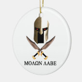 MOLON LABE KERAMISCH ORNAMENT (Links)