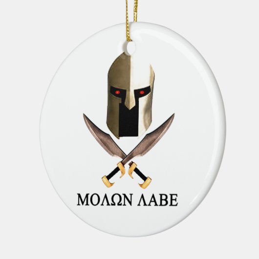 MOLON LABE KERAMISCH ORNAMENT (Links)