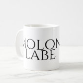 Molon Labe Koffiemok (Voorkant links)