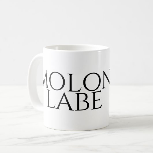 Molon Labe Koffiemok (Voorkant links)