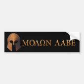 Molon Labe (kom en haal het) Bumpersticker (Voorkant)