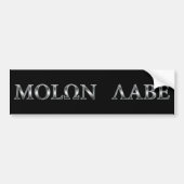 Molon Labe (kom en haal het) Bumpersticker (Voorkant)