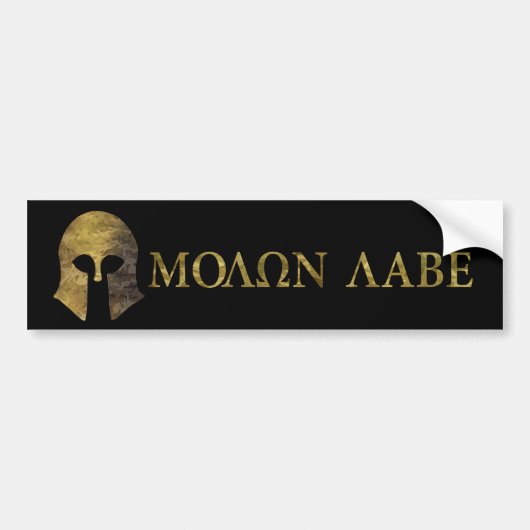 Molon Labe, kom en neem ze mee (camo versie) Bumpersticker (Voorkant)