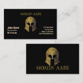 Molon Labe, kom en neem ze mee (camo versie) Visitekaartje (Voorkant / Achterkant)