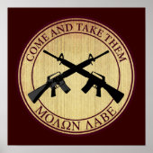 Molon Labe (kom en neem ze mee) Poster (Voorkant)