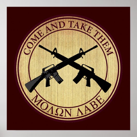 Molon Labe (kom en neem ze mee) Poster (Voorkant)
