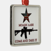 Molon Labe - kom mee Metalen Ornament (Rechts)
