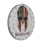 Molon Labe - Kom mee naar de VS Spartan Dartbord (Voorkant Links)