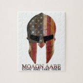 Molon Labe - Kom mee naar de VS Spartan Legpuzzel (Verticaal)