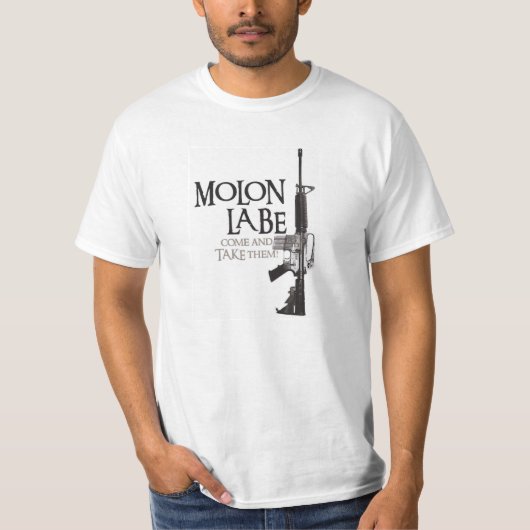 Molon Labe - Kom mee T-shirt (Voorkant)