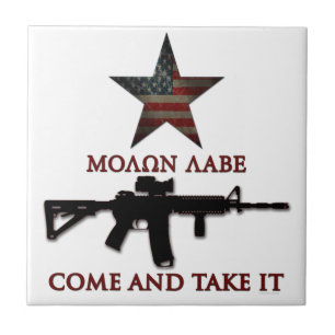 Molon Labe - kom mee Tegeltje