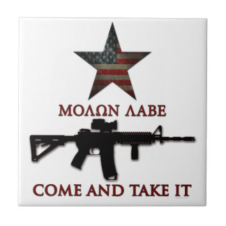 Molon Labe - kom mee Tegeltje