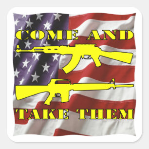 Molon Labe komt ze halen Vierkante Sticker