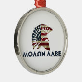 Molon Labe. Metalen Ornament (Rechts)